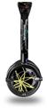 Kearas Flowers on Black Decal Style Skin fits Skullcandy Lowrider Headphones (HEADPHONES  SOLD SEPARATELY)