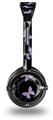 Pastel Butterflies Purple on Black Decal Style Skin fits Skullcandy Lowrider Headphones (HEADPHONES  SOLD SEPARATELY)