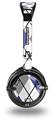 Argyle Blue and Gray Decal Style Skin fits Skullcandy Lowrider Headphones (HEADPHONES  SOLD SEPARATELY)