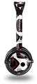 Red And Black Squared Decal Style Skin fits Skullcandy Lowrider Headphones (HEADPHONES  SOLD SEPARATELY)