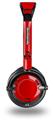 Solids Collection Red Decal Style Skin fits Skullcandy Lowrider Headphones (HEADPHONES  SOLD SEPARATELY)