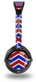 Zig Zag Red White and Blue Decal Style Skin fits Skullcandy Lowrider Headphones (HEADPHONES  SOLD SEPARATELY)