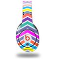 WraptorSkinz Skin Decal Wrap compatible with Original Beats Studio Headphones Zig Zag Colors 04 Skin Only (HEADPHONES NOT INCLUDED)