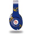 WraptorSkinz Skin Decal Wrap compatible with Original Beats Studio Headphones Anchors Away Blue Skin Only (HEADPHONES NOT INCLUDED)