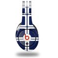 WraptorSkinz Skin Decal Wrap compatible with Original Beats Studio Headphones Squared Navy Blue Skin Only (HEADPHONES NOT INCLUDED)