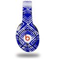 WraptorSkinz Skin Decal Wrap compatible with Original Beats Studio Headphones Wavey Royal Blue Skin Only (HEADPHONES NOT INCLUDED)