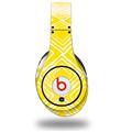 WraptorSkinz Skin Decal Wrap compatible with Original Beats Studio Headphones Wavey Yellow Skin Only (HEADPHONES NOT INCLUDED)