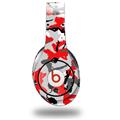 WraptorSkinz Skin Decal Wrap compatible with Original Beats Studio Headphones Sexy Girl Silhouette Camo Red Skin Only (HEADPHONES NOT INCLUDED)