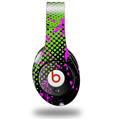 WraptorSkinz Skin Decal Wrap compatible with Original Beats Studio Headphones Halftone Splatter Hot Pink Green Skin Only (HEADPHONES NOT INCLUDED)