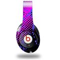 WraptorSkinz Skin Decal Wrap compatible with Original Beats Studio Headphones Halftone Splatter Blue Hot Pink Skin Only (HEADPHONES NOT INCLUDED)