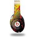 WraptorSkinz Skin Decal Wrap compatible with Original Beats Studio Headphones Halftone Splatter Yellow Red Skin Only (HEADPHONES NOT INCLUDED)