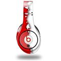 WraptorSkinz Skin Decal Wrap compatible with Original Beats Studio Headphones Ripped Colors Red White Skin Only (HEADPHONES NOT INCLUDED)