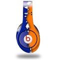 WraptorSkinz Skin Decal Wrap compatible with Original Beats Studio Headphones Ripped Colors Blue Orange Skin Only (HEADPHONES NOT INCLUDED)