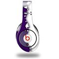 WraptorSkinz Skin Decal Wrap compatible with Original Beats Studio Headphones Ripped Colors Purple White Skin Only (HEADPHONES NOT INCLUDED)