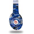 WraptorSkinz Skin Decal Wrap compatible with Original Beats Studio Headphones HEX Mesh Camo 01 Blue Bright Skin Only (HEADPHONES NOT INCLUDED)