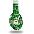 WraptorSkinz Skin Decal Wrap compatible with Original Beats Studio Headphones HEX Mesh Camo 01 Green Bright Skin Only (HEADPHONES NOT INCLUDED)