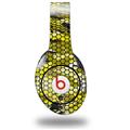 WraptorSkinz Skin Decal Wrap compatible with Original Beats Studio Headphones HEX Mesh Camo 01 Yellow Skin Only (HEADPHONES NOT INCLUDED)