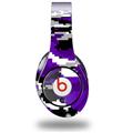 WraptorSkinz Skin Decal Wrap compatible with Original Beats Studio Headphones WraptorCamo Digital Camo Purple Skin Only (HEADPHONES NOT INCLUDED)