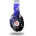 WraptorSkinz Skin Decal Wrap compatible with Original Beats Studio Headphones Halftone Splatter White Blue Skin Only (HEADPHONES NOT INCLUDED)