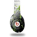 WraptorSkinz Skin Decal Wrap compatible with Original Beats Studio Headphones Halftone Splatter Green White Skin Only (HEADPHONES NOT INCLUDED)