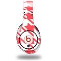 WraptorSkinz Skin Decal Wrap compatible with Original Beats Studio Headphones Houndstooth Coral Skin Only (HEADPHONES NOT INCLUDED)
