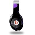 WraptorSkinz Skin Decal Wrap compatible with Original Beats Studio Headphones Lots of Dots Purple on Black Skin Only (HEADPHONES NOT INCLUDED)