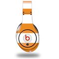 WraptorSkinz Skin Decal Wrap compatible with Original Beats Studio Headphones Kearas Psycho Stripes Orange and White Skin Only (HEADPHONES NOT INCLUDED)