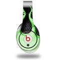 WraptorSkinz Skin Decal Wrap compatible with Original Beats Studio Headphones Metal Flames Green Skin Only (HEADPHONES NOT INCLUDED)