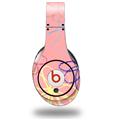 WraptorSkinz Skin Decal Wrap compatible with Original Beats Studio Headphones Kearas Flowers on Pink Skin Only (HEADPHONES NOT INCLUDED)