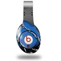 WraptorSkinz Skin Decal Wrap compatible with Original Beats Studio Headphones Barbwire Heart Blue Skin Only (HEADPHONES NOT INCLUDED)