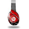 WraptorSkinz Skin Decal Wrap compatible with Original Beats Studio Headphones Barbwire Heart Red Skin Only (HEADPHONES NOT INCLUDED)