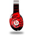 WraptorSkinz Skin Decal Wrap compatible with Original Beats Studio Headphones Oriental Dragon Red on Black Skin Only (HEADPHONES NOT INCLUDED)