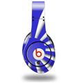 WraptorSkinz Skin Decal Wrap compatible with Original Beats Studio Headphones Rising Sun Japanese Flag Blue Skin Only (HEADPHONES NOT INCLUDED)