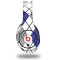 WraptorSkinz Skin Decal Wrap compatible with Original Beats Studio Headphones Argyle Blue and Gray Skin Only (HEADPHONES NOT INCLUDED)