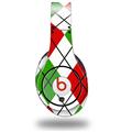 WraptorSkinz Skin Decal Wrap compatible with Original Beats Studio Headphones Argyle Red and Green Skin Only (HEADPHONES NOT INCLUDED)