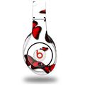 WraptorSkinz Skin Decal Wrap compatible with Original Beats Studio Headphones Butterflies Red Skin Only (HEADPHONES NOT INCLUDED)