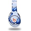 WraptorSkinz Skin Decal Wrap compatible with Original Beats Studio Headphones Petals Blue Skin Only (HEADPHONES NOT INCLUDED)