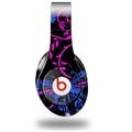WraptorSkinz Skin Decal Wrap compatible with Original Beats Studio Headphones Twisted Garden Hot Pink and Blue Skin Only (HEADPHONES NOT INCLUDED)