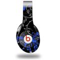 WraptorSkinz Skin Decal Wrap compatible with Original Beats Studio Headphones Twisted Garden Gray and Blue Skin Only (HEADPHONES NOT INCLUDED)