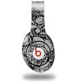 WraptorSkinz Skin Decal Wrap compatible with Original Beats Studio Headphones Scattered Skulls Gray Skin Only (HEADPHONES NOT INCLUDED)