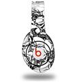 WraptorSkinz Skin Decal Wrap compatible with Original Beats Studio Headphones Scattered Skulls White Skin Only (HEADPHONES NOT INCLUDED)