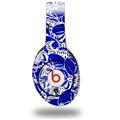 WraptorSkinz Skin Decal Wrap compatible with Original Beats Studio Headphones Scattered Skulls Royal Blue Skin Only (HEADPHONES NOT INCLUDED)