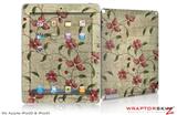 iPad Skin Flowers and Berries Red (fits iPad 2 through iPad 4)