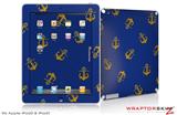 iPad Skin Anchors Away Blue (fits iPad 2 through iPad 4)