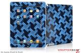 iPad Skin Retro Houndstooth Blue (fits iPad 2 through iPad 4)