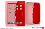 iPad Skin Ripped Colors Pink Red (fits iPad 2 through iPad 4)