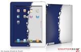 iPad Skin Ripped Colors Blue White (fits iPad 2 through iPad 4)