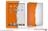 iPad Skin Ripped Colors Orange White (fits iPad 2 through iPad 4)
