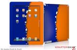 iPad Skin Ripped Colors Blue Orange (fits iPad 2 through iPad 4)