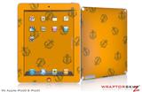 iPad Skin Anchors Away Orange (fits iPad 2 through iPad 4)